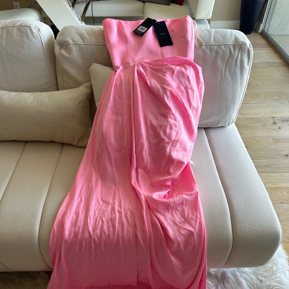 Alex Perry Hudson Strapless Satin-crepe Gown Size small - Picture 12 of 16